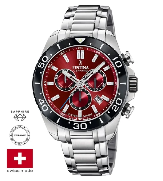 Festina Swiss Made F20042/5 – Új bordó számlapos modell